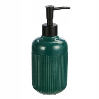 Dávkovač mydla - Ručný stolný dávkovač mydla Sepio, 250 ml, čierny, odtiene zelenej